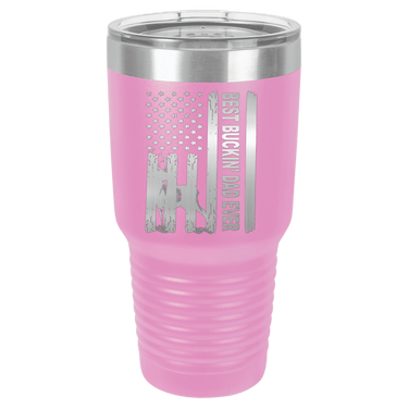 Patriotic Best Buckin' Dad Ever 30oz Ringneck Tumbler
